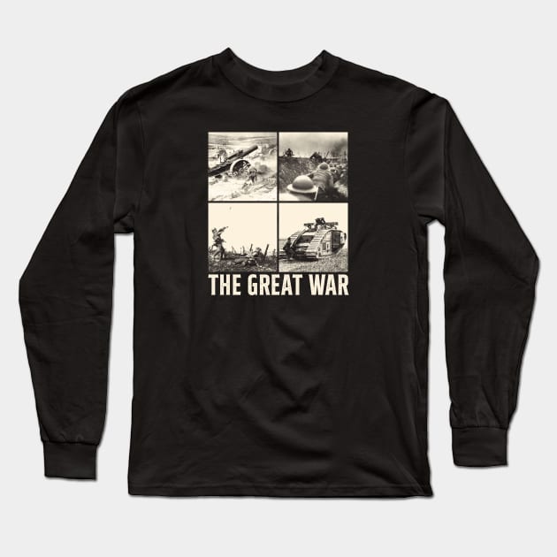 The Great War - WW1 Photos Long Sleeve T-Shirt by Distant War